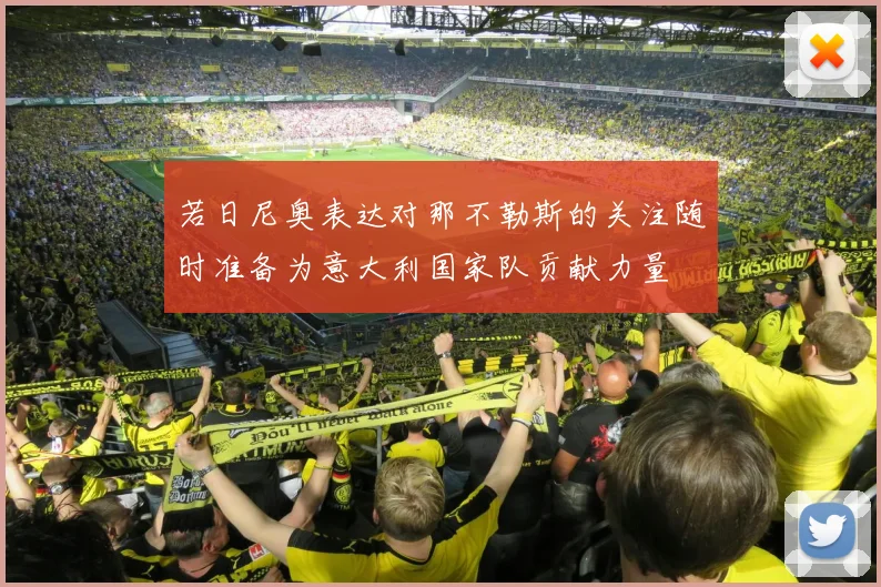 若日尼奥表达对那不勒斯的关注随时准备为意大利国家队贡献力量